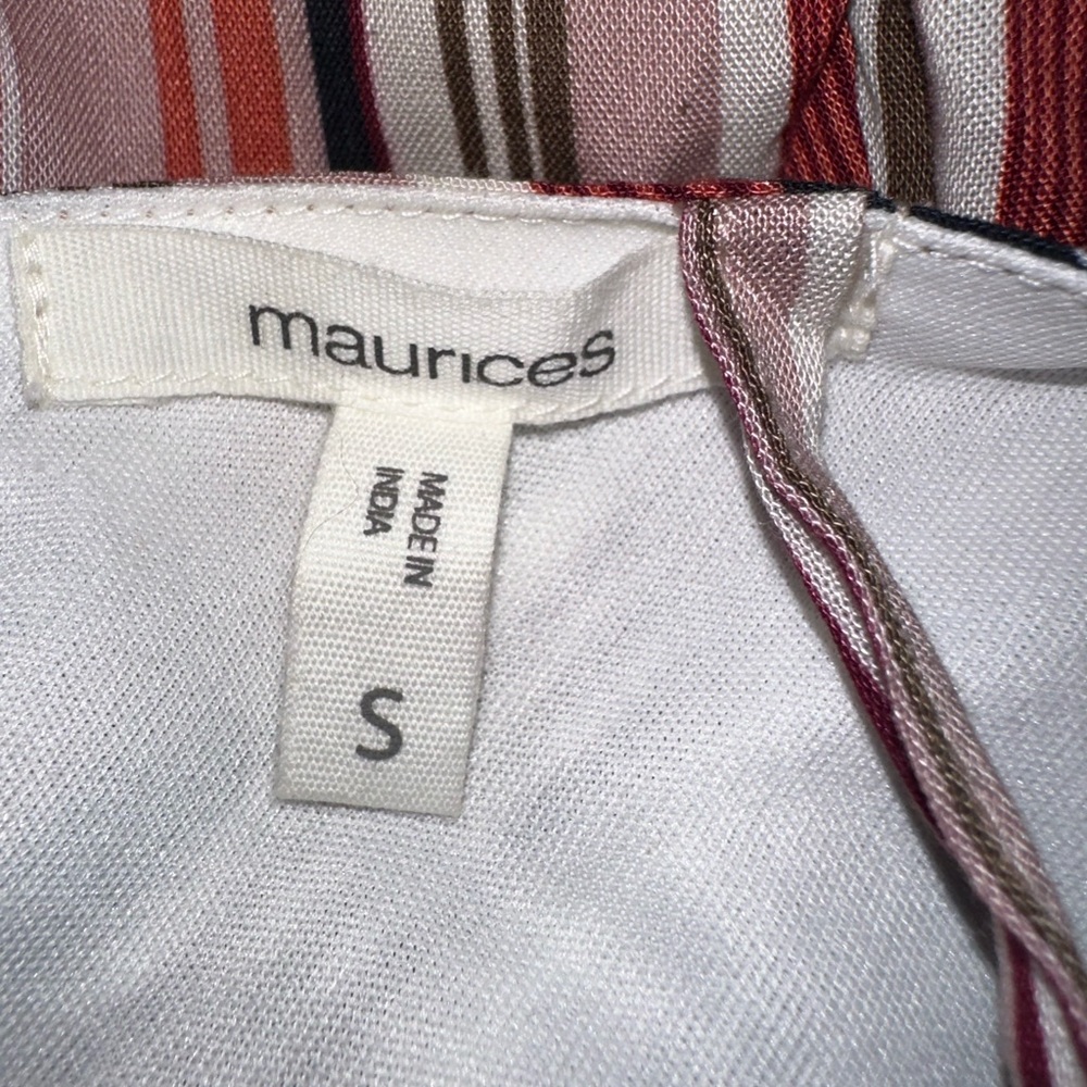 Maurices Women’s Colorful Striped Mid Length Tank Dress Size Small - Picture 8 of 8